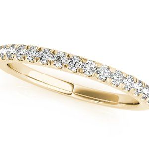 0.25 Cttw Natural Diamond Wedding Band In 14K Gold